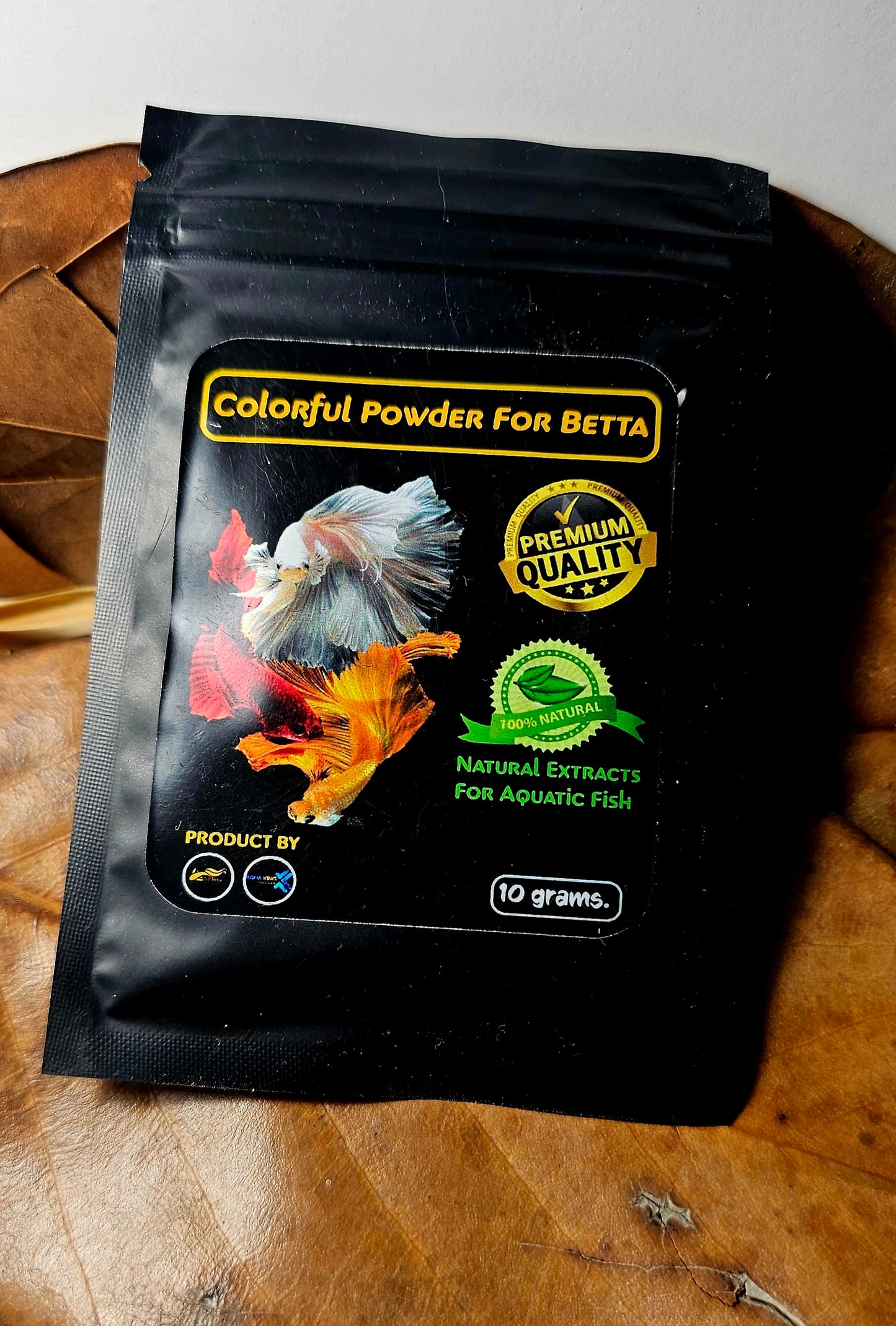 Colorful powder for betta